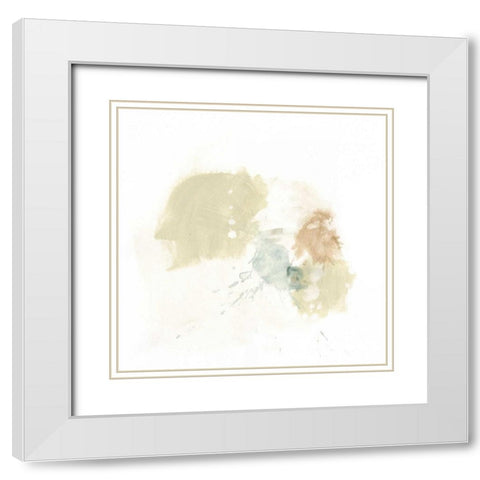 Liquid Echo I White Modern Wood Framed Art Print with Double Matting by Vess, June Erica