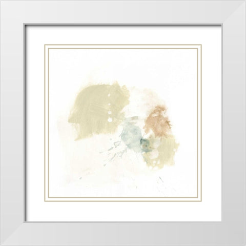 Liquid Echo I White Modern Wood Framed Art Print with Double Matting by Vess, June Erica