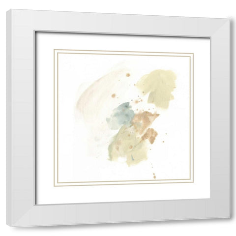 Liquid Echo III White Modern Wood Framed Art Print with Double Matting by Vess, June Erica