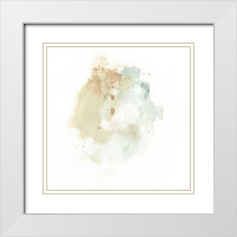 Liquid Echo IV White Modern Wood Framed Art Print with Double Matting by Vess, June Erica