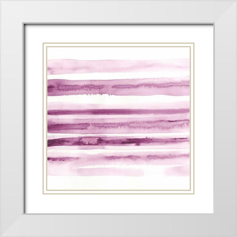 Spectrum Echo I White Modern Wood Framed Art Print with Double Matting by Vess, June Erica