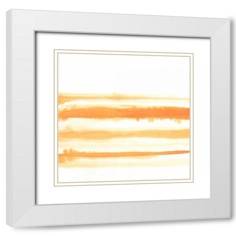 Spectrum Echo III White Modern Wood Framed Art Print with Double Matting by Vess, June Erica