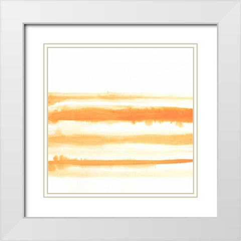 Spectrum Echo III White Modern Wood Framed Art Print with Double Matting by Vess, June Erica