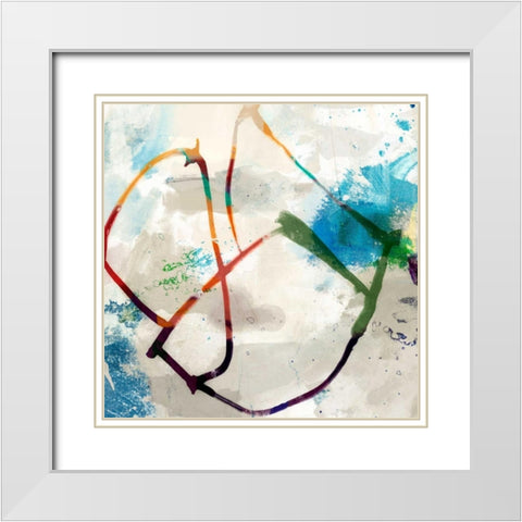Playful Intent I White Modern Wood Framed Art Print with Double Matting by Jasper, Sisa