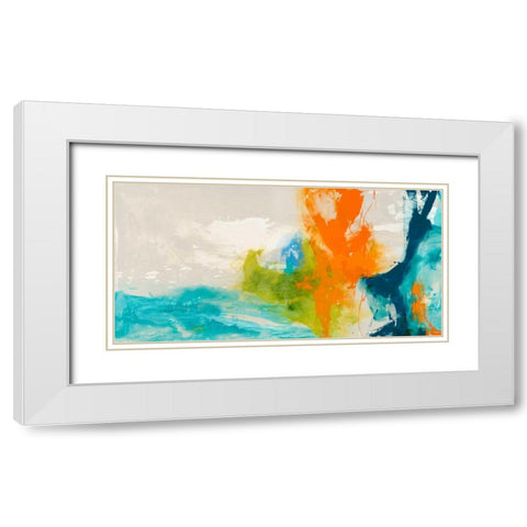 Tidal Abstract I White Modern Wood Framed Art Print with Double Matting by Jasper, Sisa
