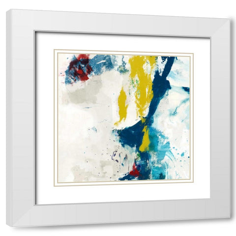 Impulse III White Modern Wood Framed Art Print with Double Matting by Jasper, Sisa
