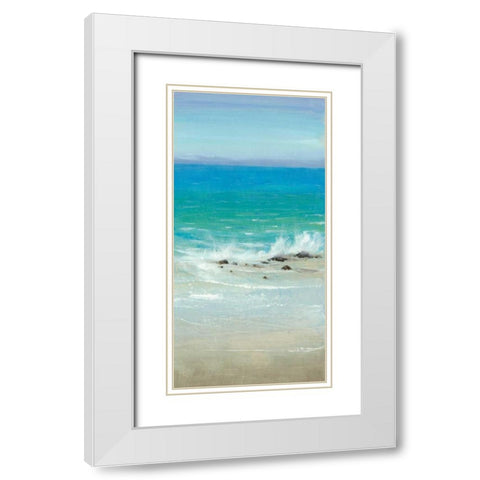 Salt Spray I White Modern Wood Framed Art Print with Double Matting by OToole, Tim