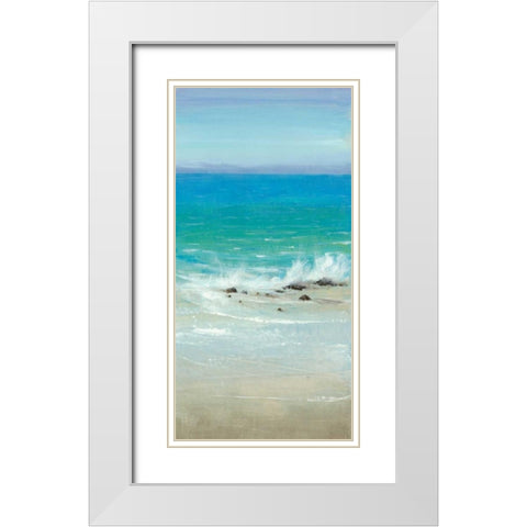 Salt Spray I White Modern Wood Framed Art Print with Double Matting by OToole, Tim