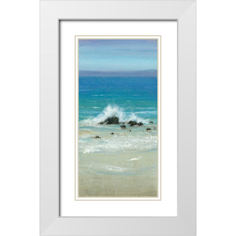 Salt Spray III White Modern Wood Framed Art Print with Double Matting by OToole, Tim