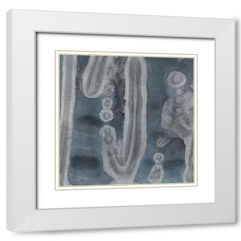 Astral Projection I White Modern Wood Framed Art Print with Double Matting by Stramel, Renee W.
