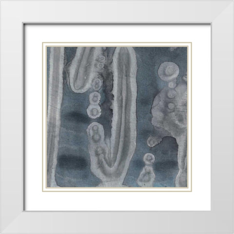 Astral Projection I White Modern Wood Framed Art Print with Double Matting by Stramel, Renee W.