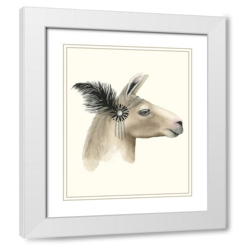 Downton Animals I White Modern Wood Framed Art Print with Double Matting by Popp, Grace