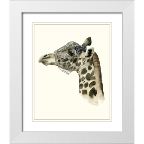 Downton Animals II White Modern Wood Framed Art Print with Double Matting by Popp, Grace