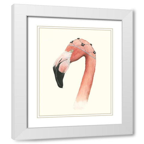 Downton Animals IV White Modern Wood Framed Art Print with Double Matting by Popp, Grace