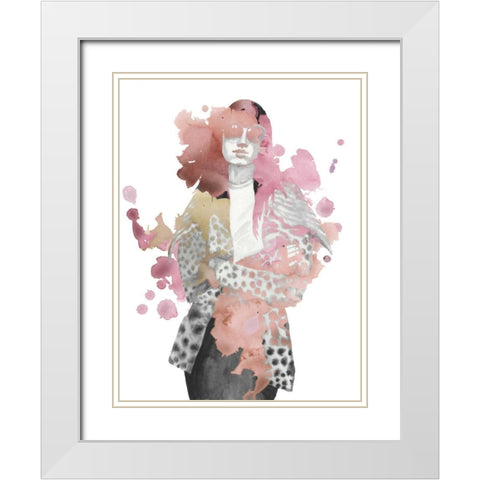 Fashion Illustration I White Modern Wood Framed Art Print with Double Matting by McCavitt, Naomi