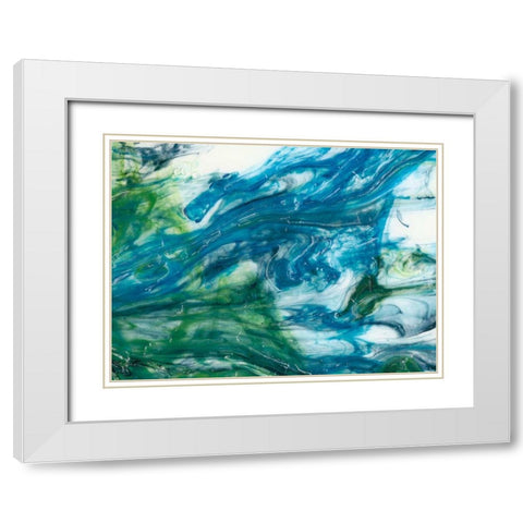 Tidal Sweep I White Modern Wood Framed Art Print with Double Matting by Chandler, Sharon