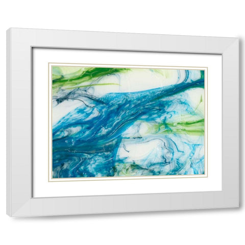Tidal Sweep III White Modern Wood Framed Art Print with Double Matting by Chandler, Sharon