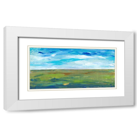 Vast Land II White Modern Wood Framed Art Print with Double Matting by OToole, Tim