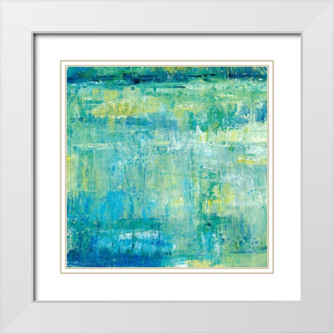 Water Reflection I White Modern Wood Framed Art Print with Double Matting by OToole, Tim