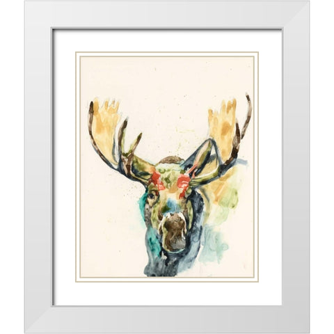 Hi Fi Wildlife I White Modern Wood Framed Art Print with Double Matting by Goldberger, Jennifer