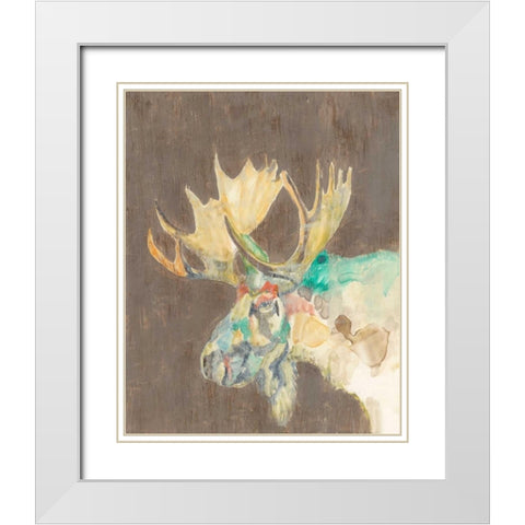 Rustic Wildlife IV White Modern Wood Framed Art Print with Double Matting by Goldberger, Jennifer