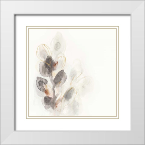 Seed Pod I White Modern Wood Framed Art Print with Double Matting by Vess, June Erica