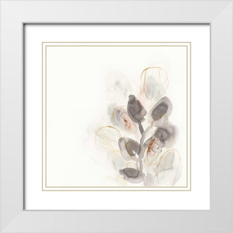 Seed Pod II White Modern Wood Framed Art Print with Double Matting by Vess, June Erica