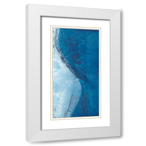 Undercurrent I White Modern Wood Framed Art Print with Double Matting by Zarris, Chariklia