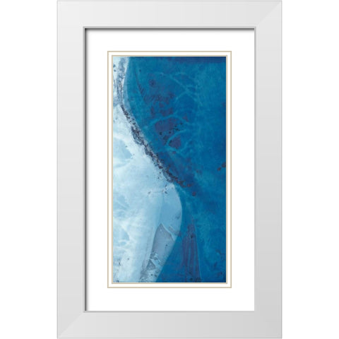 Undercurrent I White Modern Wood Framed Art Print with Double Matting by Zarris, Chariklia