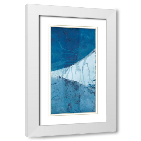 Undercurrent II White Modern Wood Framed Art Print with Double Matting by Zarris, Chariklia