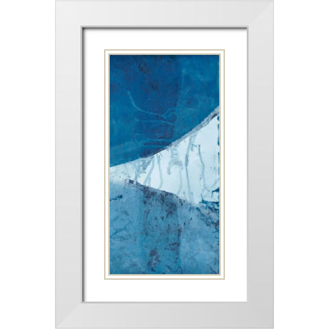 Undercurrent II White Modern Wood Framed Art Print with Double Matting by Zarris, Chariklia