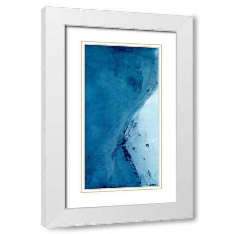 Undercurrent III White Modern Wood Framed Art Print with Double Matting by Zarris, Chariklia