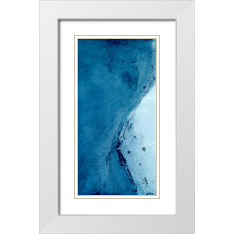 Undercurrent III White Modern Wood Framed Art Print with Double Matting by Zarris, Chariklia