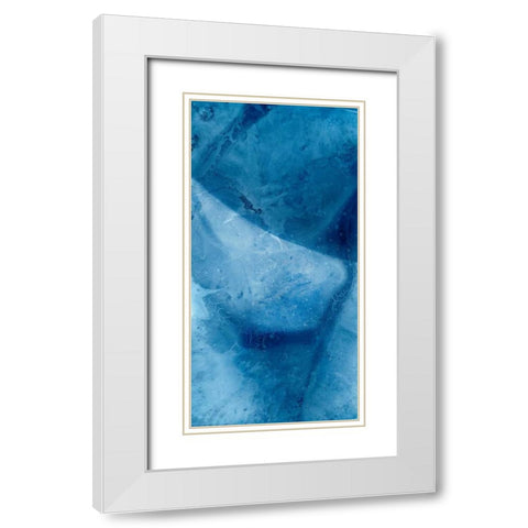 Undercurrent IV White Modern Wood Framed Art Print with Double Matting by Zarris, Chariklia