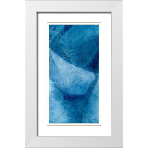 Undercurrent IV White Modern Wood Framed Art Print with Double Matting by Zarris, Chariklia