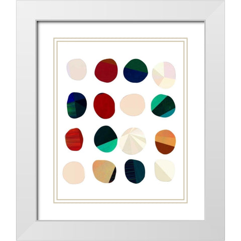 Details Four White Modern Wood Framed Art Print with Double Matting by Jasper, Sisa