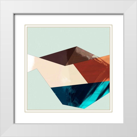 Block Detail II White Modern Wood Framed Art Print with Double Matting by Jasper, Sisa