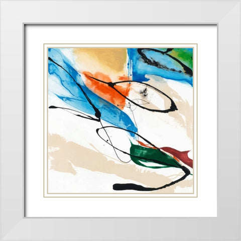 Fabricate II White Modern Wood Framed Art Print with Double Matting by Jasper, Sisa
