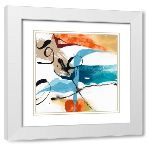 Fabricate III White Modern Wood Framed Art Print with Double Matting by Jasper, Sisa