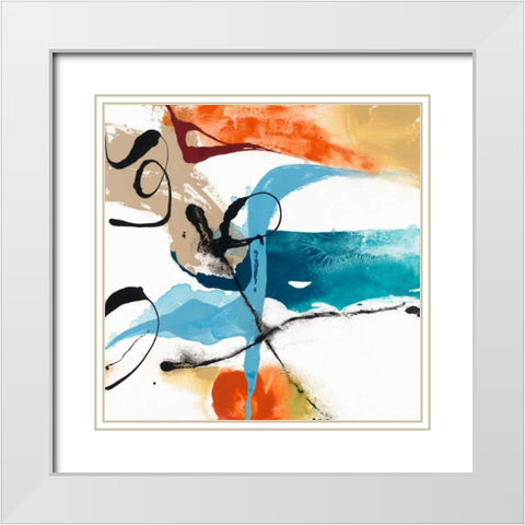 Fabricate III White Modern Wood Framed Art Print with Double Matting by Jasper, Sisa
