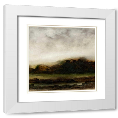 Fall Horizon IV White Modern Wood Framed Art Print with Double Matting by Gordon, Sharon