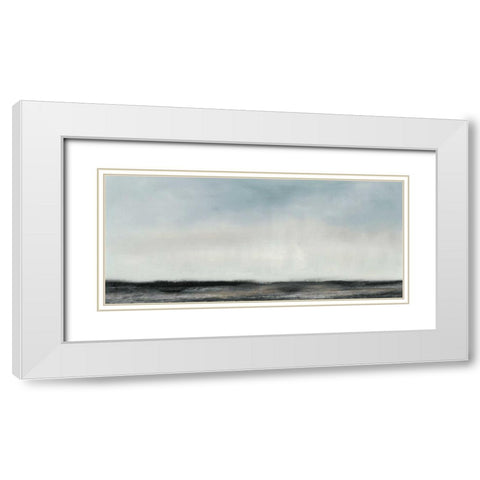 Horizon View II White Modern Wood Framed Art Print with Double Matting by Gordon, Sharon