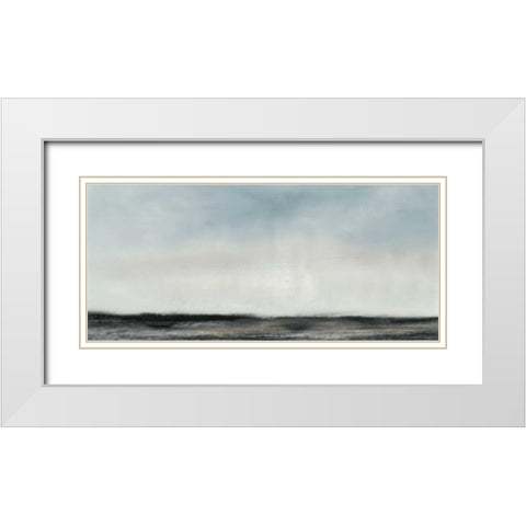 Horizon View II White Modern Wood Framed Art Print with Double Matting by Gordon, Sharon