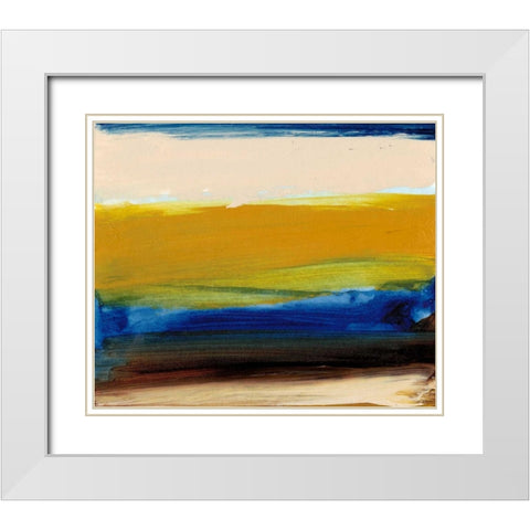 Land and Sky II White Modern Wood Framed Art Print with Double Matting by Gordon, Sharon