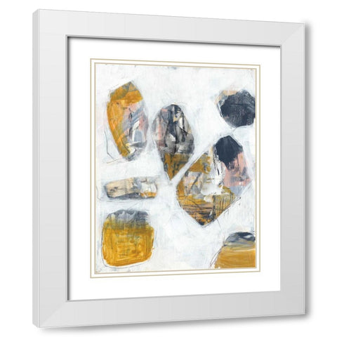 Inset II White Modern Wood Framed Art Print with Double Matting by Goldberger, Jennifer