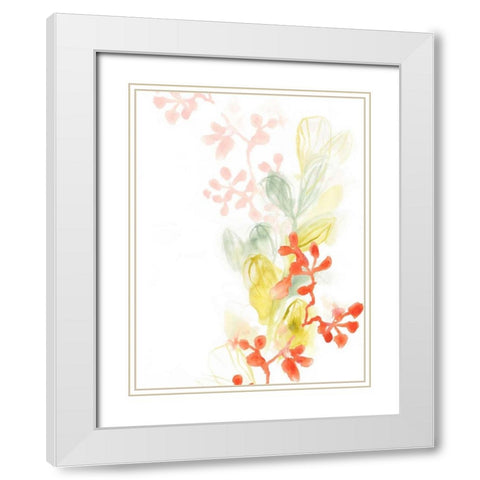 Sea Branch II White Modern Wood Framed Art Print with Double Matting by Vess, June Erica