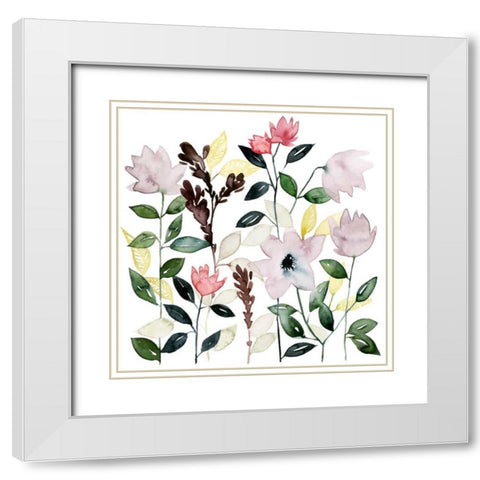 Garland Tide I White Modern Wood Framed Art Print with Double Matting by Popp, Grace