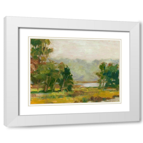 Changing Sunlight II White Modern Wood Framed Art Print with Double Matting by Harper, Ethan