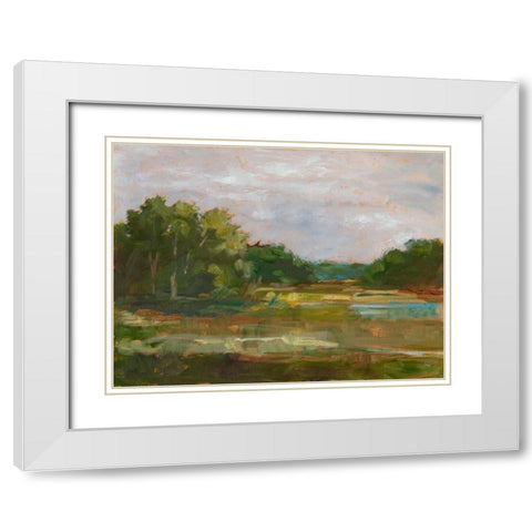 Changing Sunlight III White Modern Wood Framed Art Print with Double Matting by Harper, Ethan