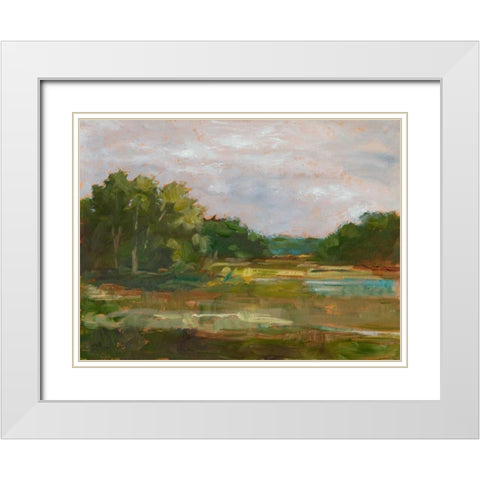 Changing Sunlight III White Modern Wood Framed Art Print with Double Matting by Harper, Ethan
